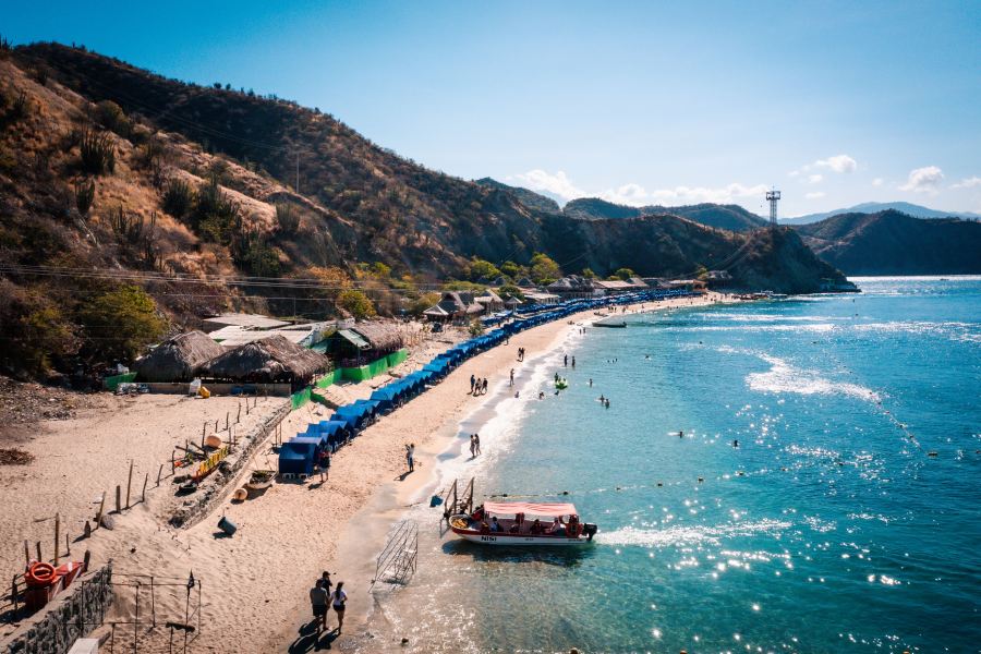 Vista de Playa Blanca, Santa Marta